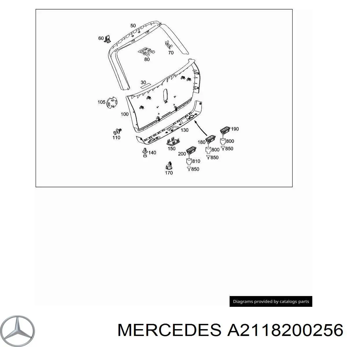 Задній стоп A2118200256 Mercedes