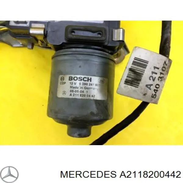 Мотор стеклоочищувача Mercedes A2118200442 ціна, від 22.78 USD