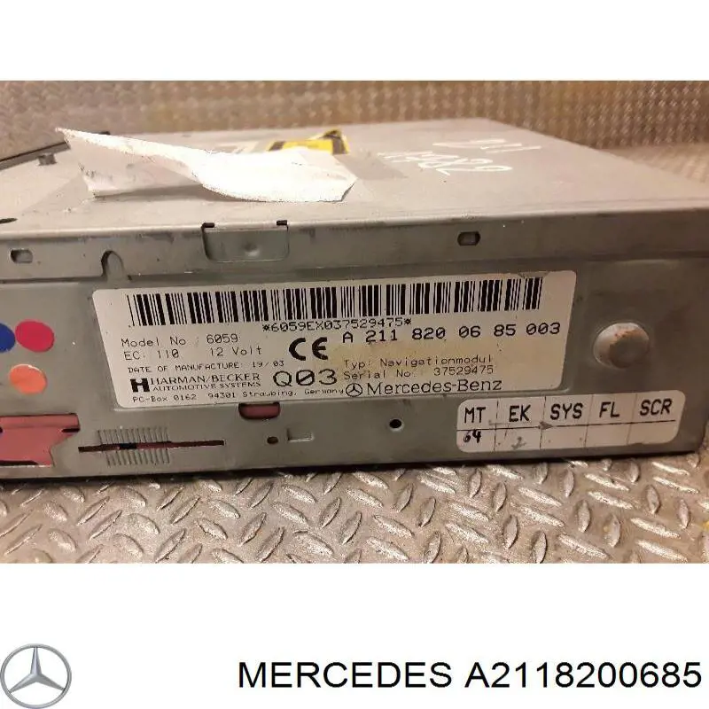 Блок керування мультимедійний Mercedes A2118200685 ціна, від 23.73 USD