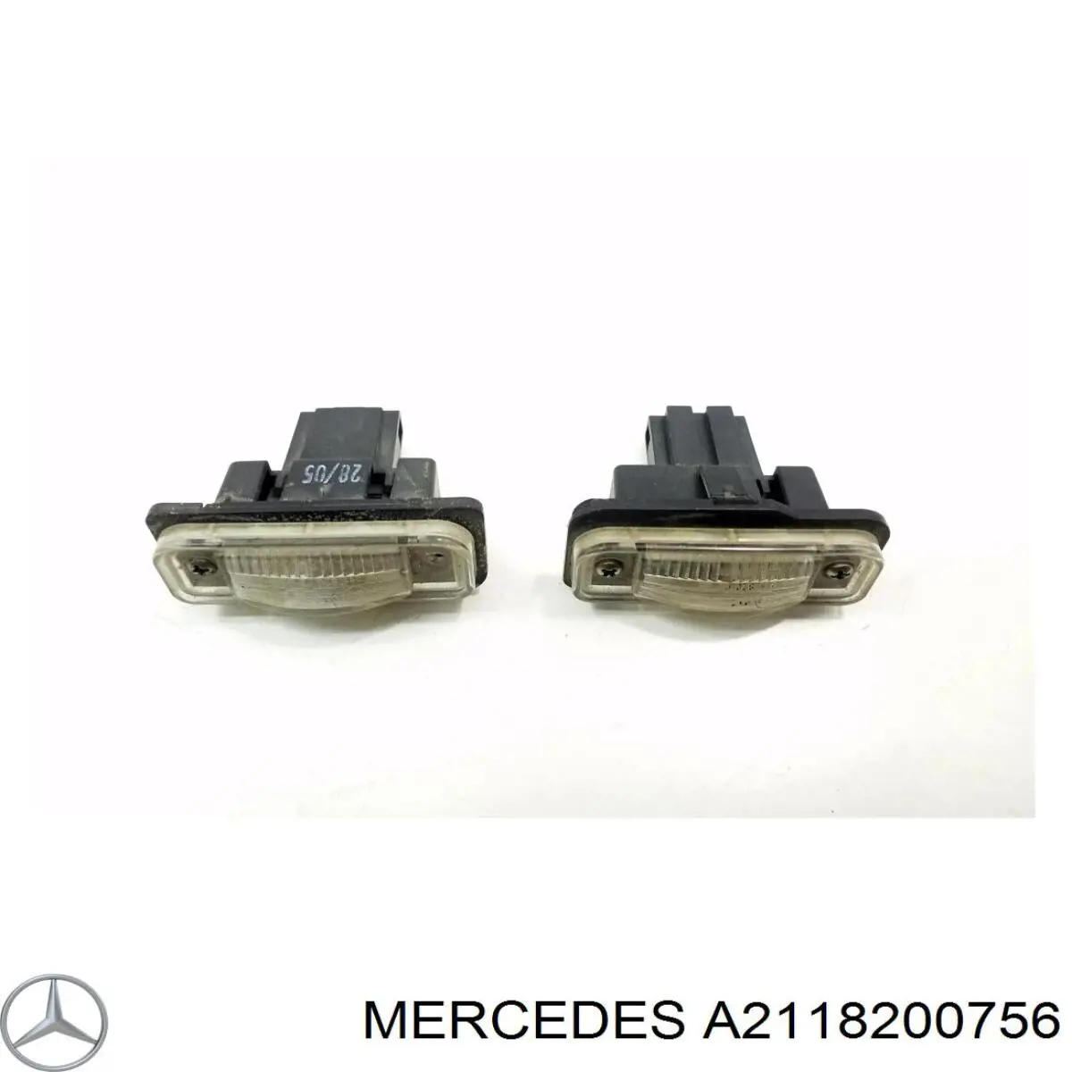 A2118200756 Mercedes Ліхтар освітлення номерного знака