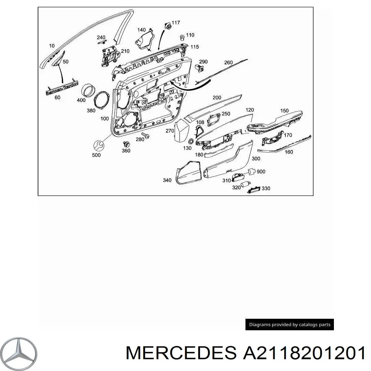 Mercedes A2118201201 ціна, від 7.60 USD