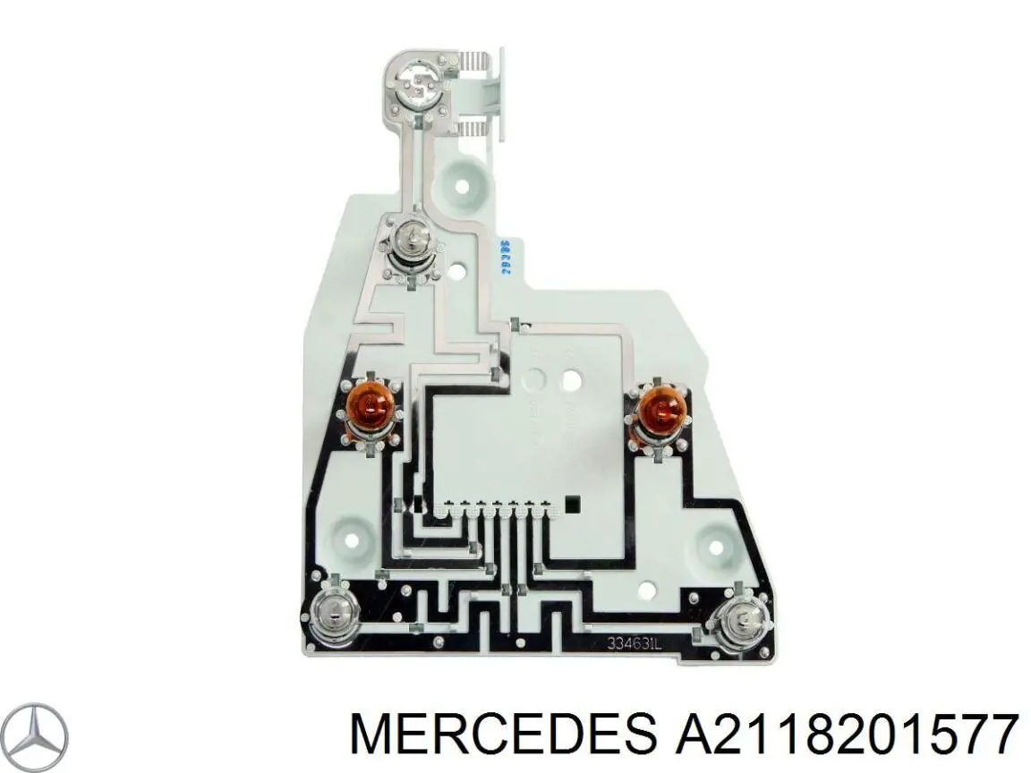 Плата заднього ліхтаря, контактна A2118201577 Mercedes