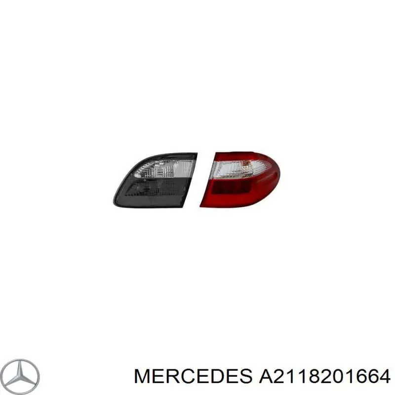 Ліхтар задній правий, зовнішній Mercedes A2118201664 ціна, від 63.34 USD