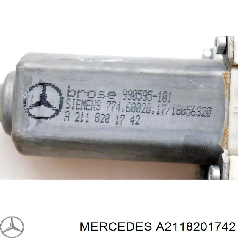 Двигун склопідіймача двері передньої, лівої A2118201742 Mercedes