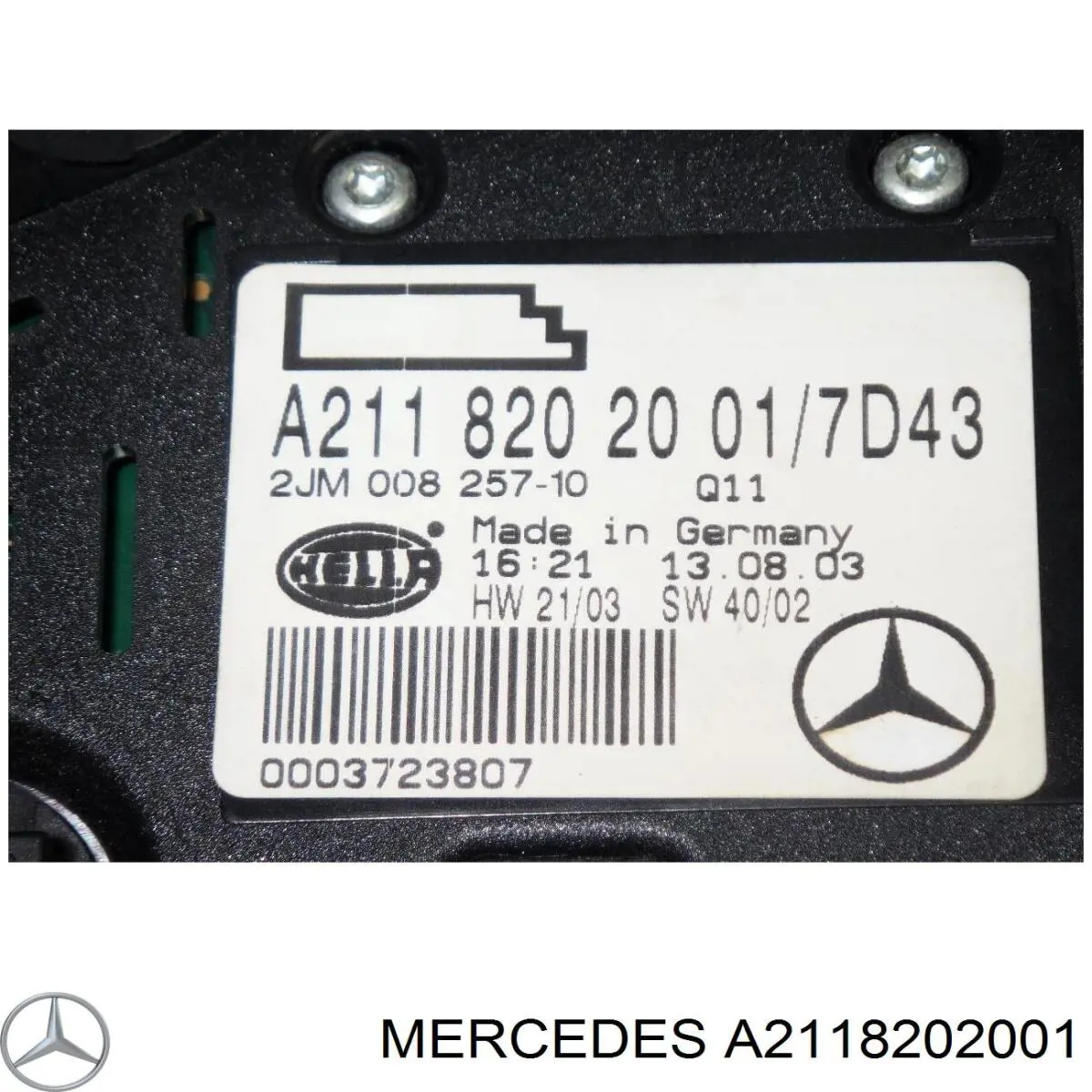 Плафон освітлення салону/кабіни Mercedes A2118202001 ціна, від 12.65 USD