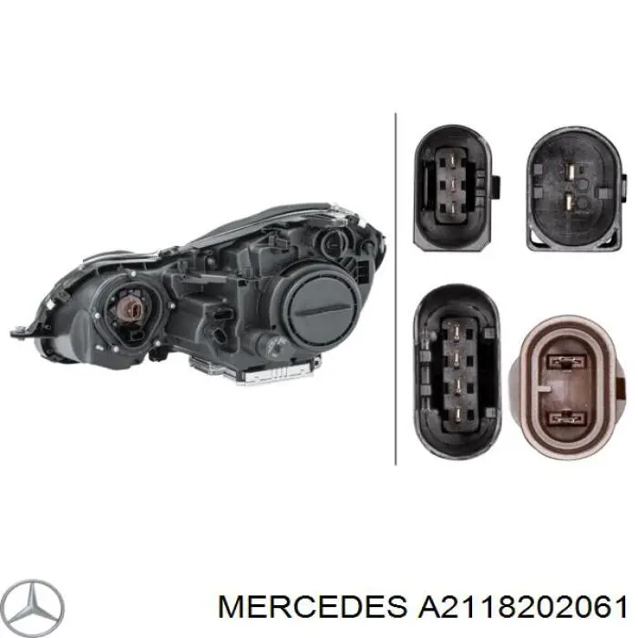 Основна фара - вставка Mercedes A2118202061 ціна, від 162.17 USD