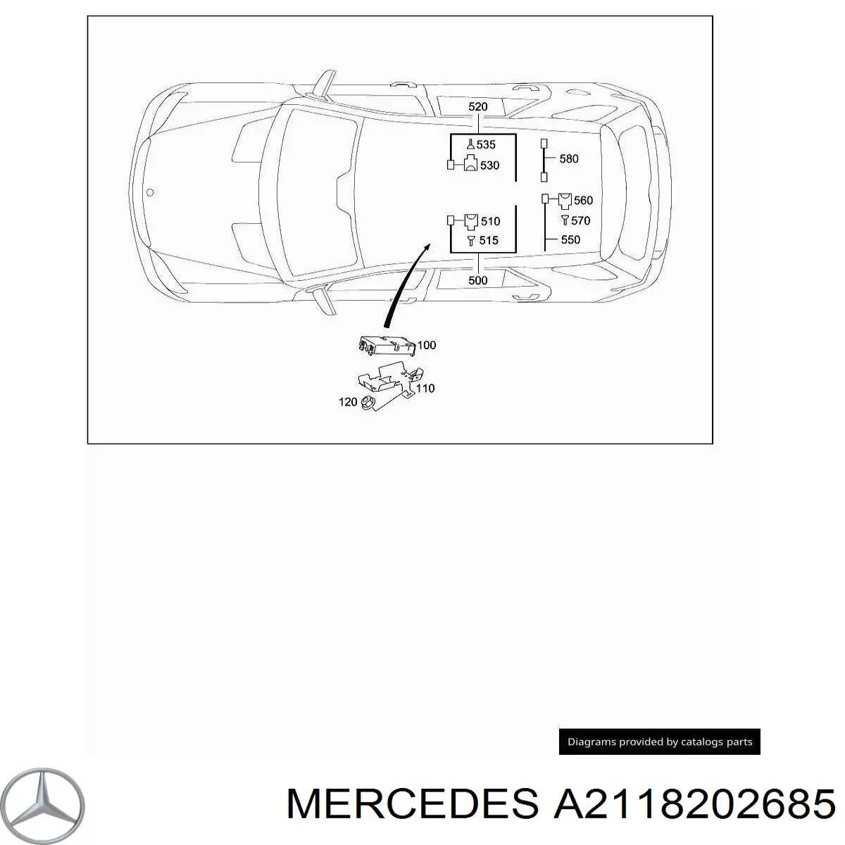 A2118202685 Mercedes Реле підігріву сидіння