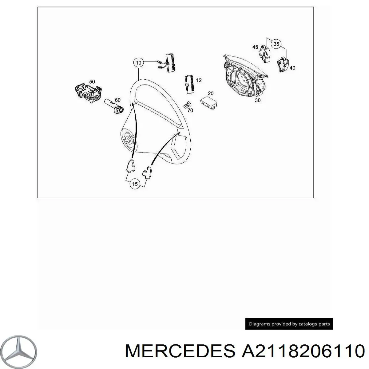  Mercedes A2118206110 ціна, від 7.31 USD