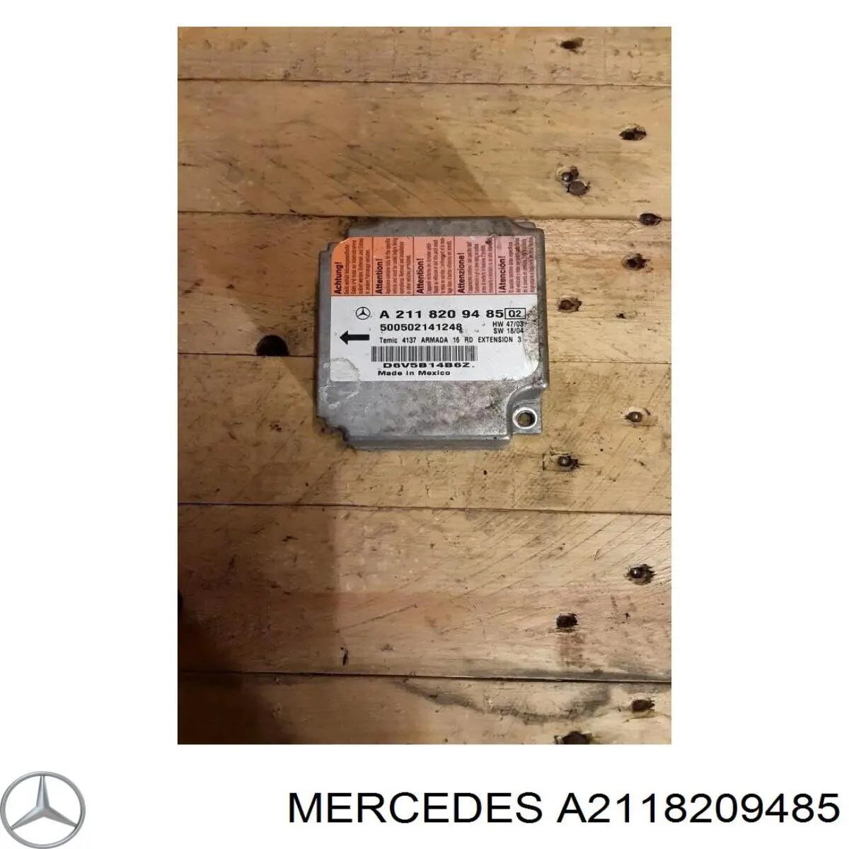 A2118209485 Mercedes модуль-процесор керування подушки безпеки