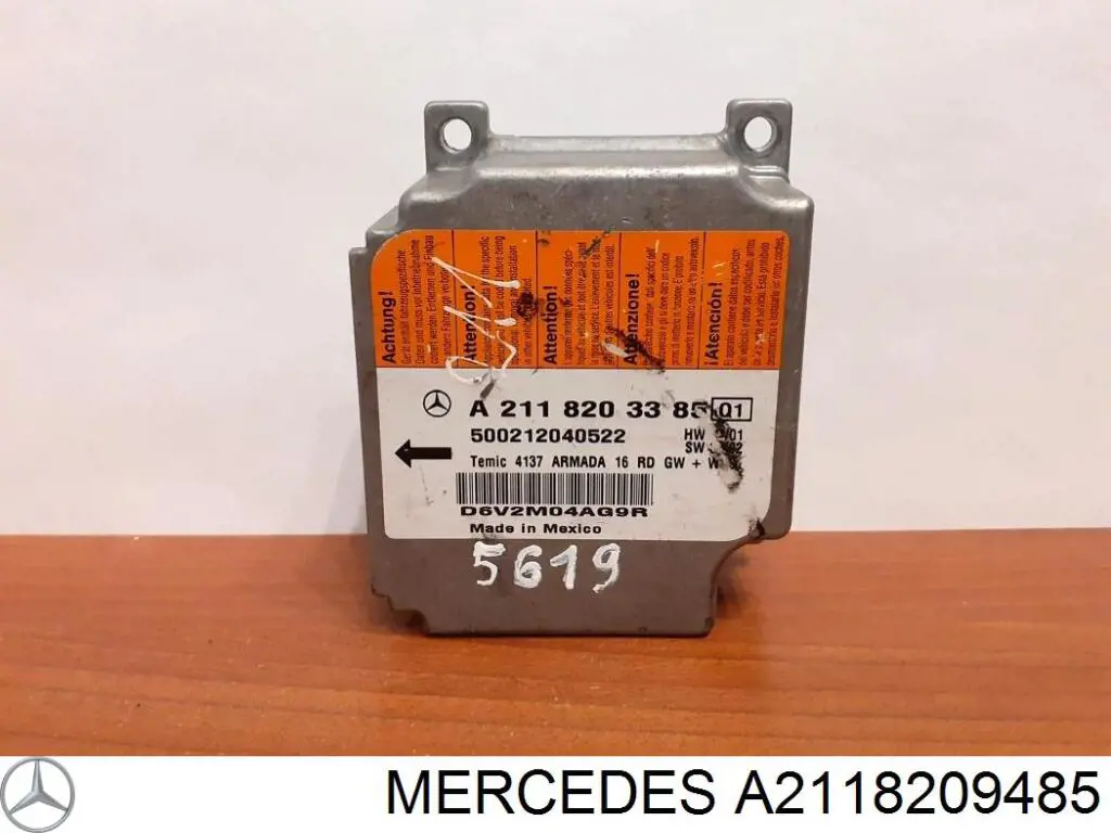 Блок управління airbag Mercedes A211870398564