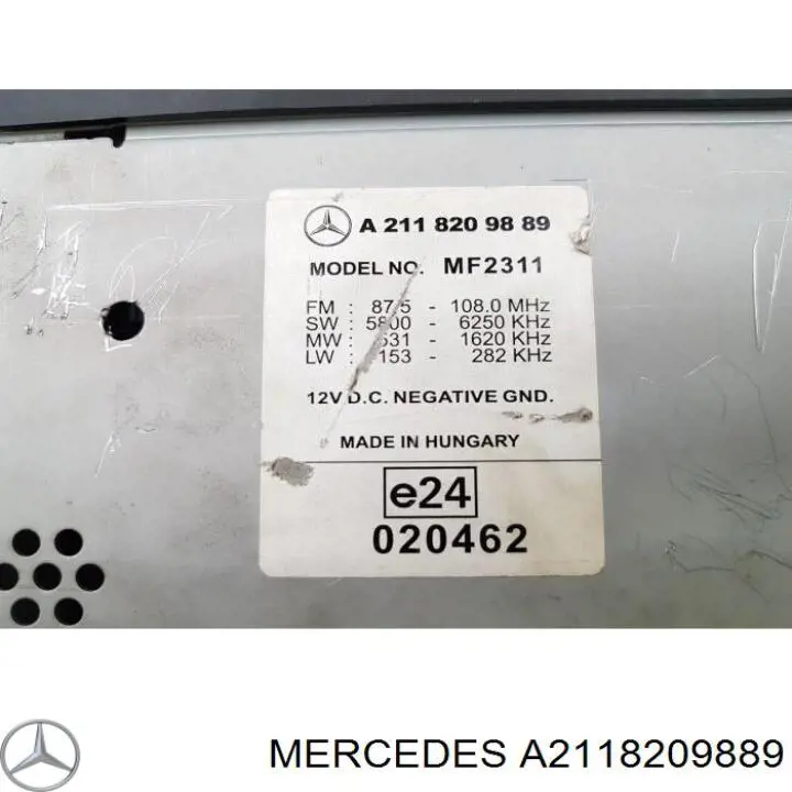 Купити A2118209889 Mercedes Магнітола