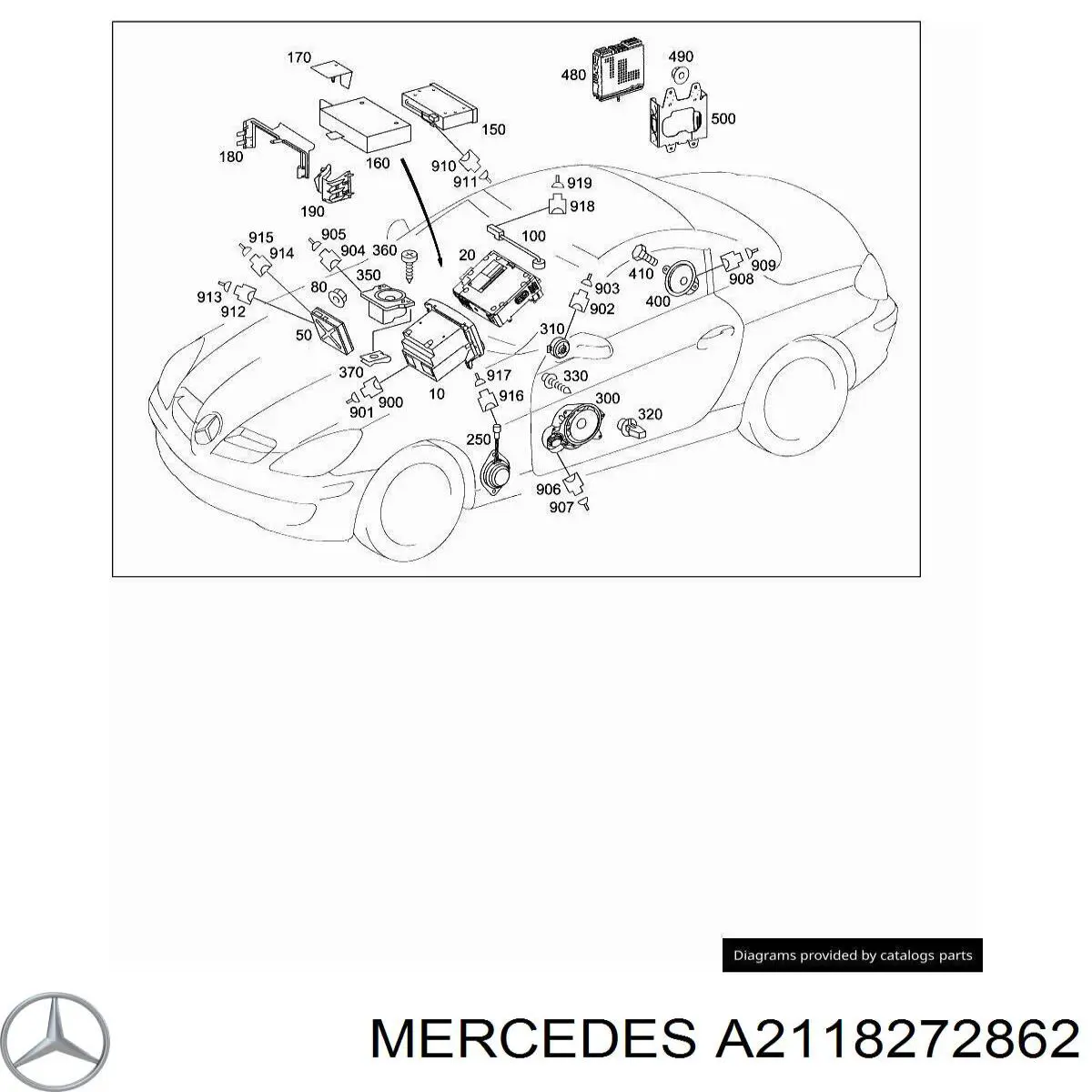  Mercedes A2118272862 ціна, від  USD