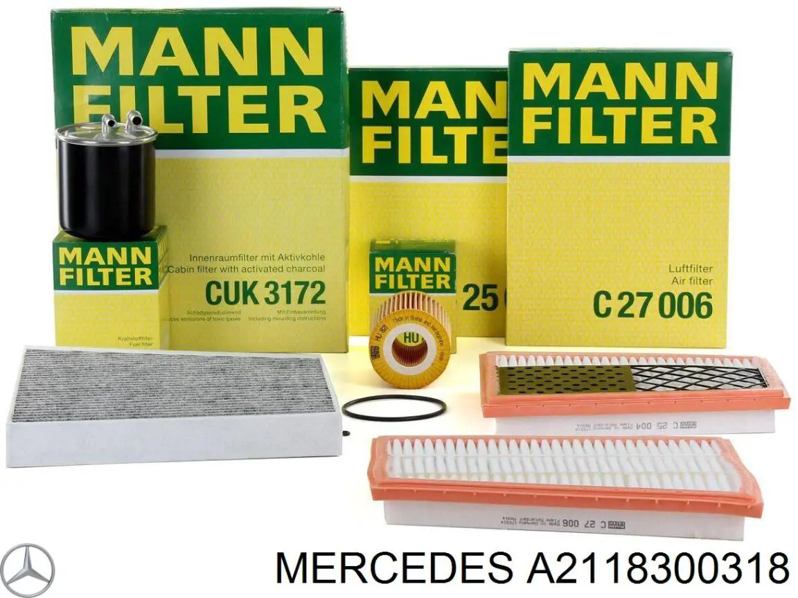 Фільтр салону A2118300318 Mercedes
