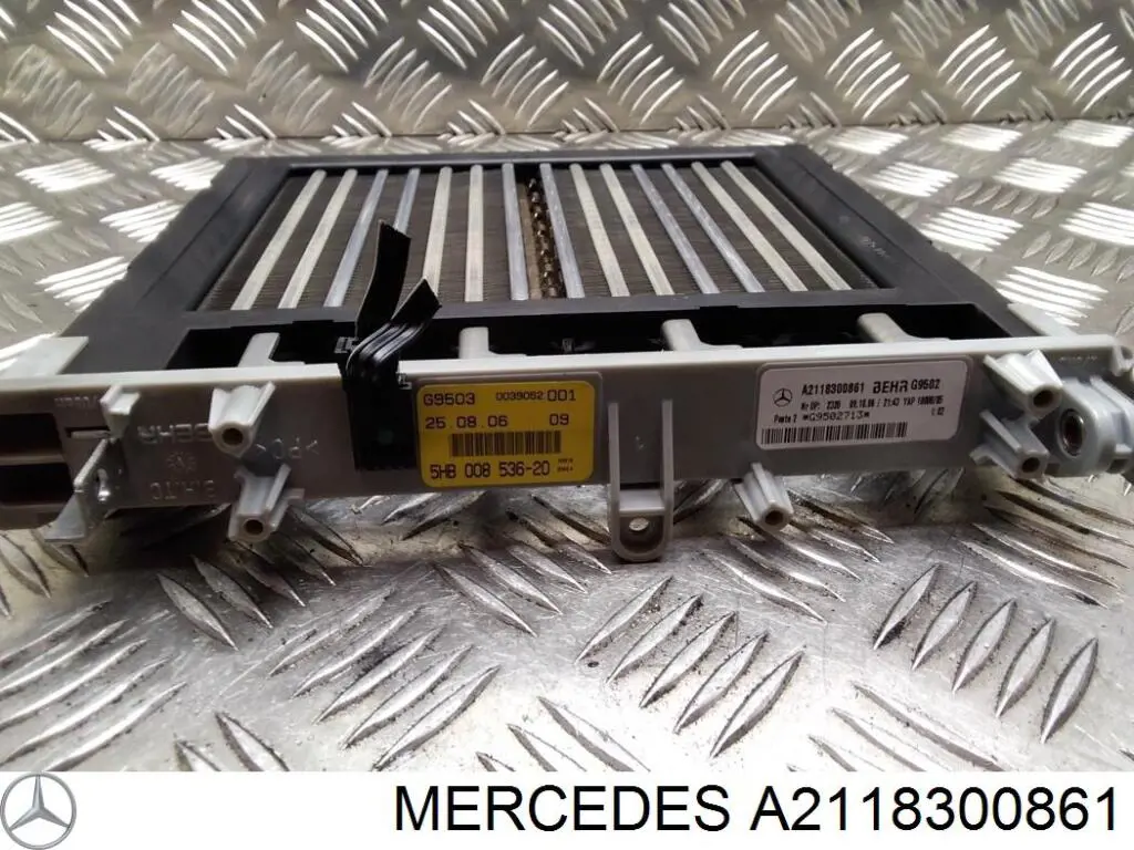 Електропідігрівач повітря системи опалення салону A2118300861 Mercedes