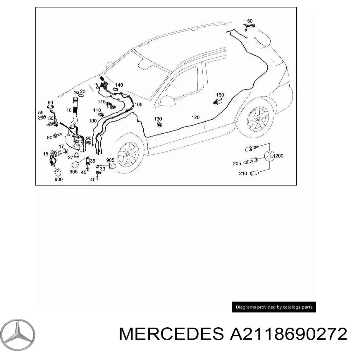  Mercedes A2118690272 ціна, від 4.98 USD
