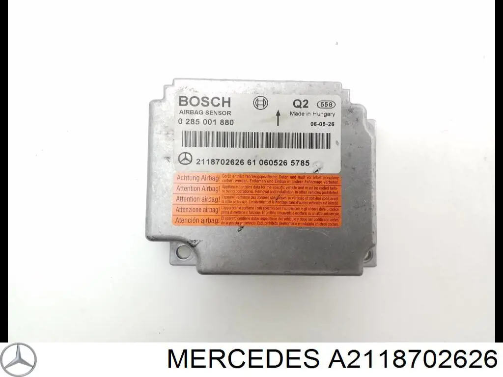 A2118702626 Mercedes Модуль-процесор управління подушки безпеки