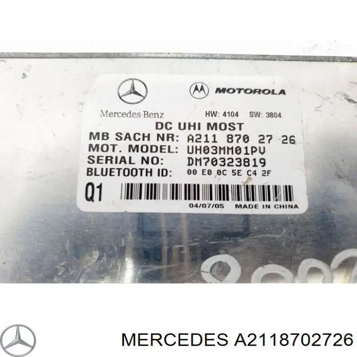 Блок керування телефоном Mercedes A2118702726 ціна, від 5.91 USD