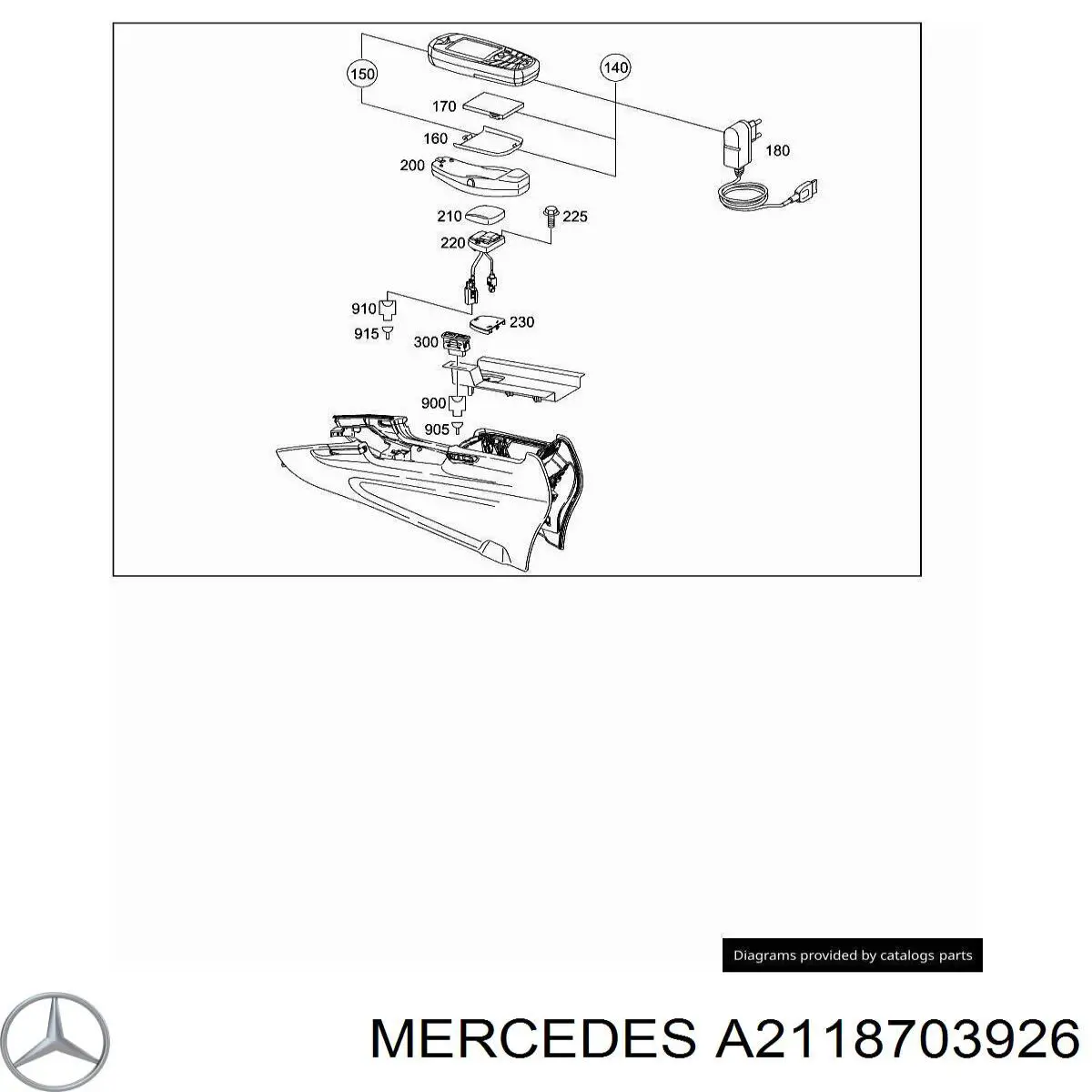 A2118703926 Mercedes Блок керування телефоном