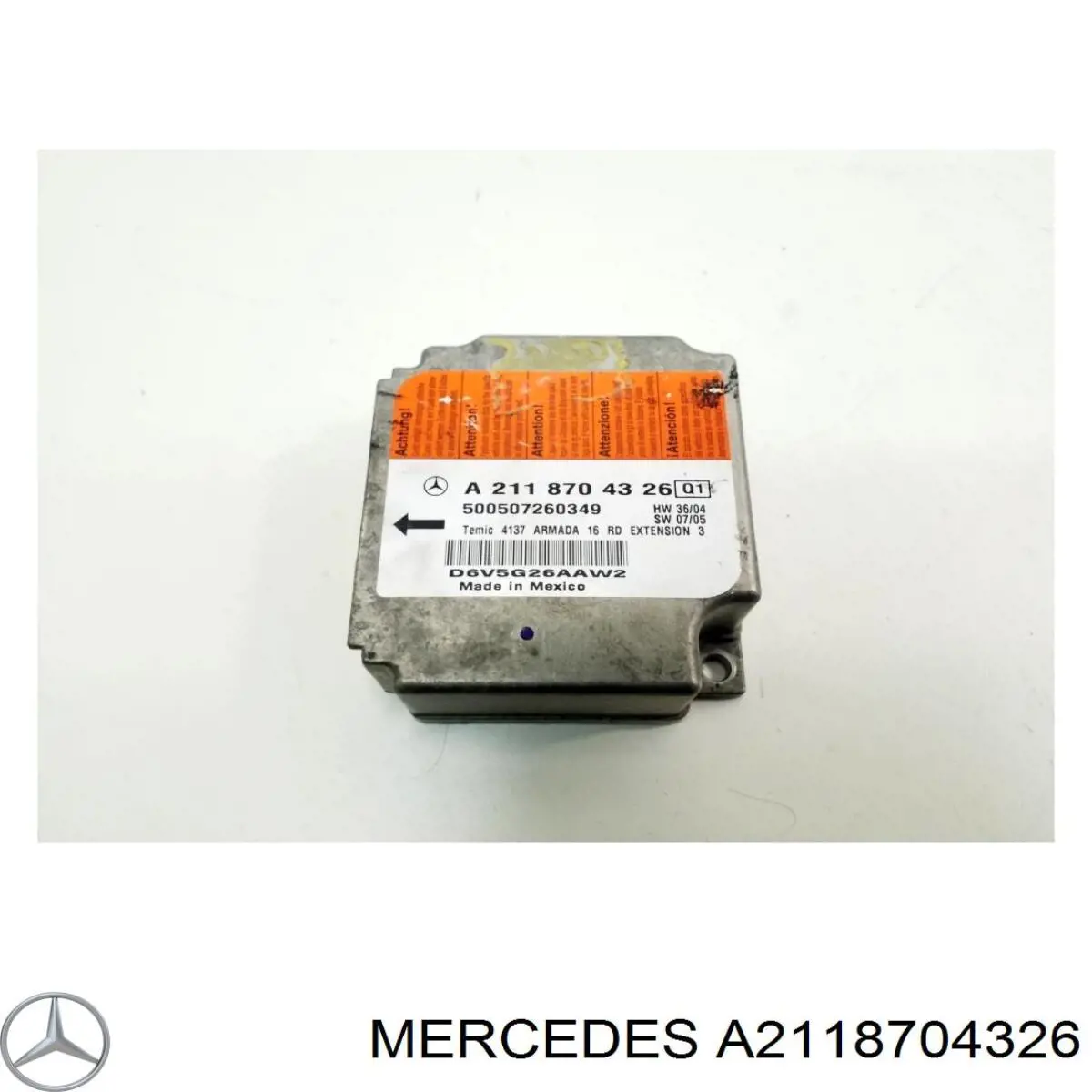 A2118704326 Mercedes Модуль-процесор управління подушки безпеки