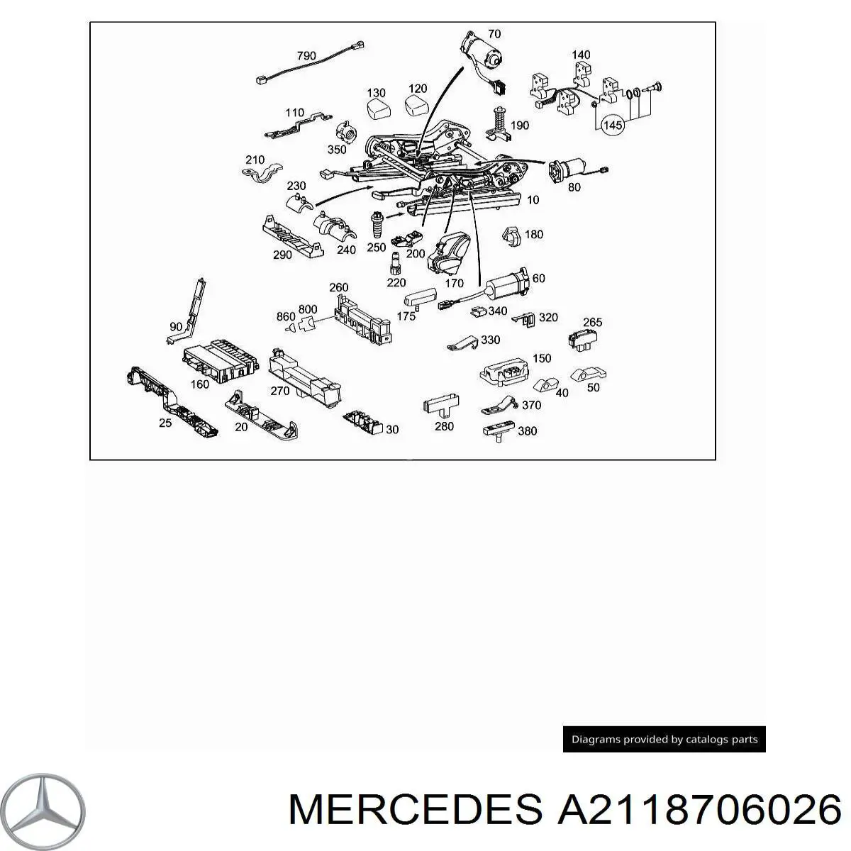  Mercedes A2118706026 ціна, від 49.49 USD