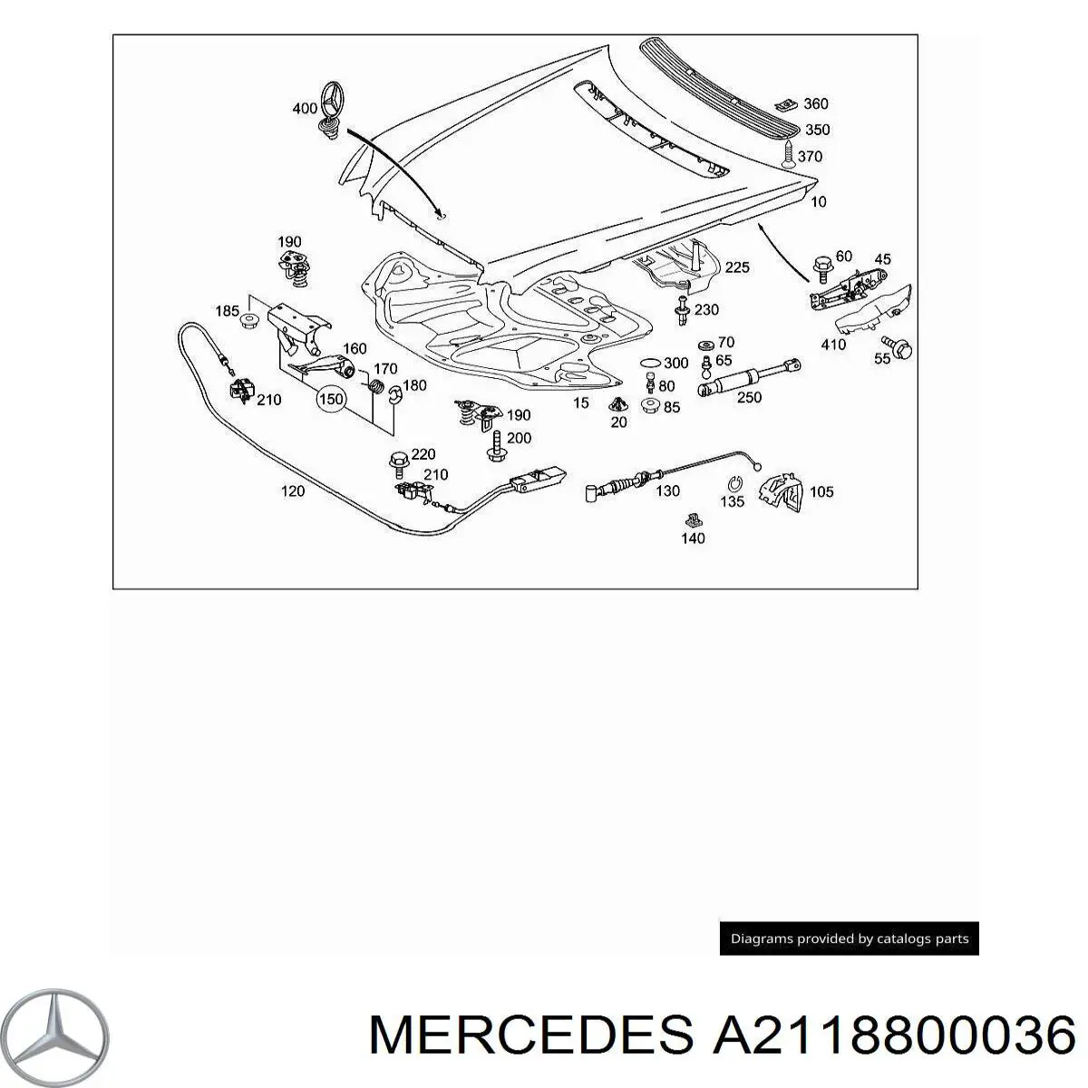 Mercedes A2118800036 ціна, від 7.03 USD