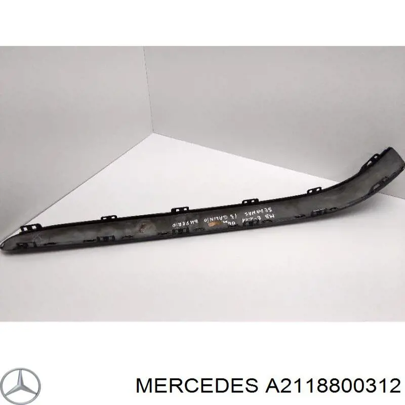 Купити A2118800312 Mercedes Накладка бампера заднього, ліва