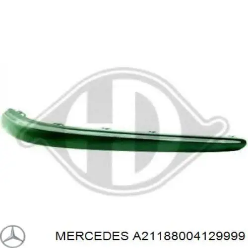Накладка бампера заднього, права на Mercedes E-Class (S211)