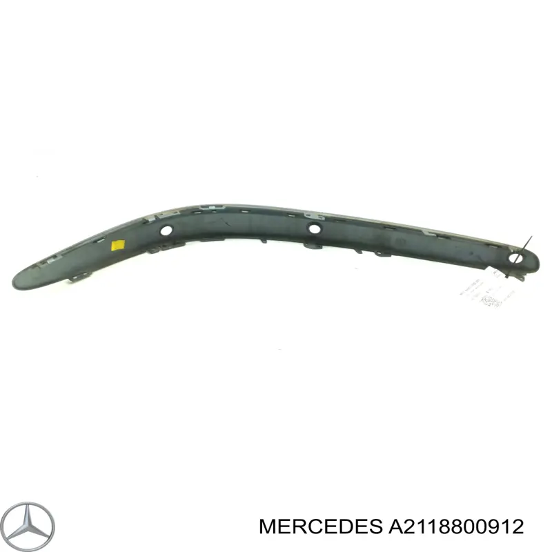 A2118800912 Mercedes молдинг переднього бампера, лівий
