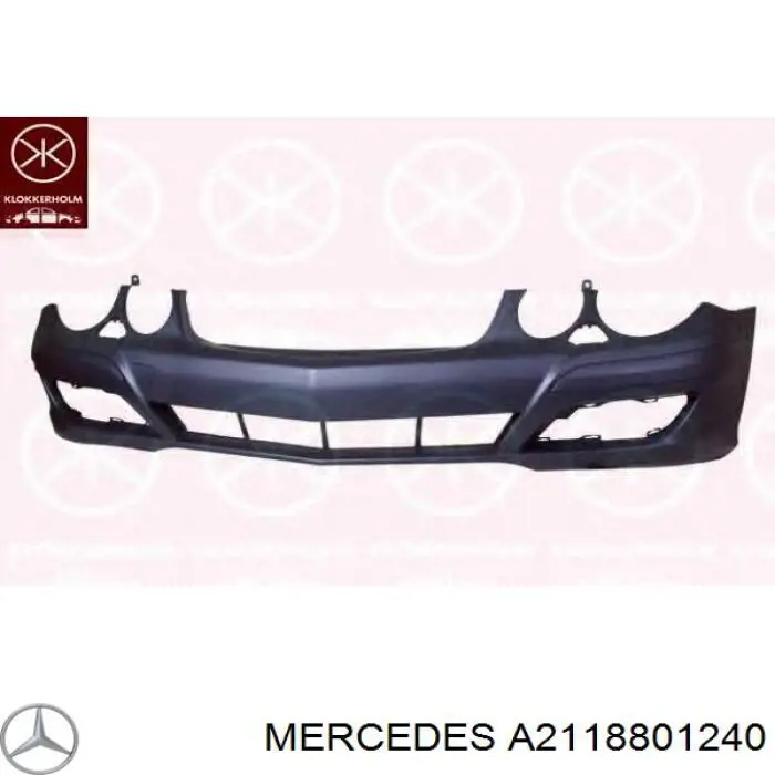  Передній бампер Mercedes E 