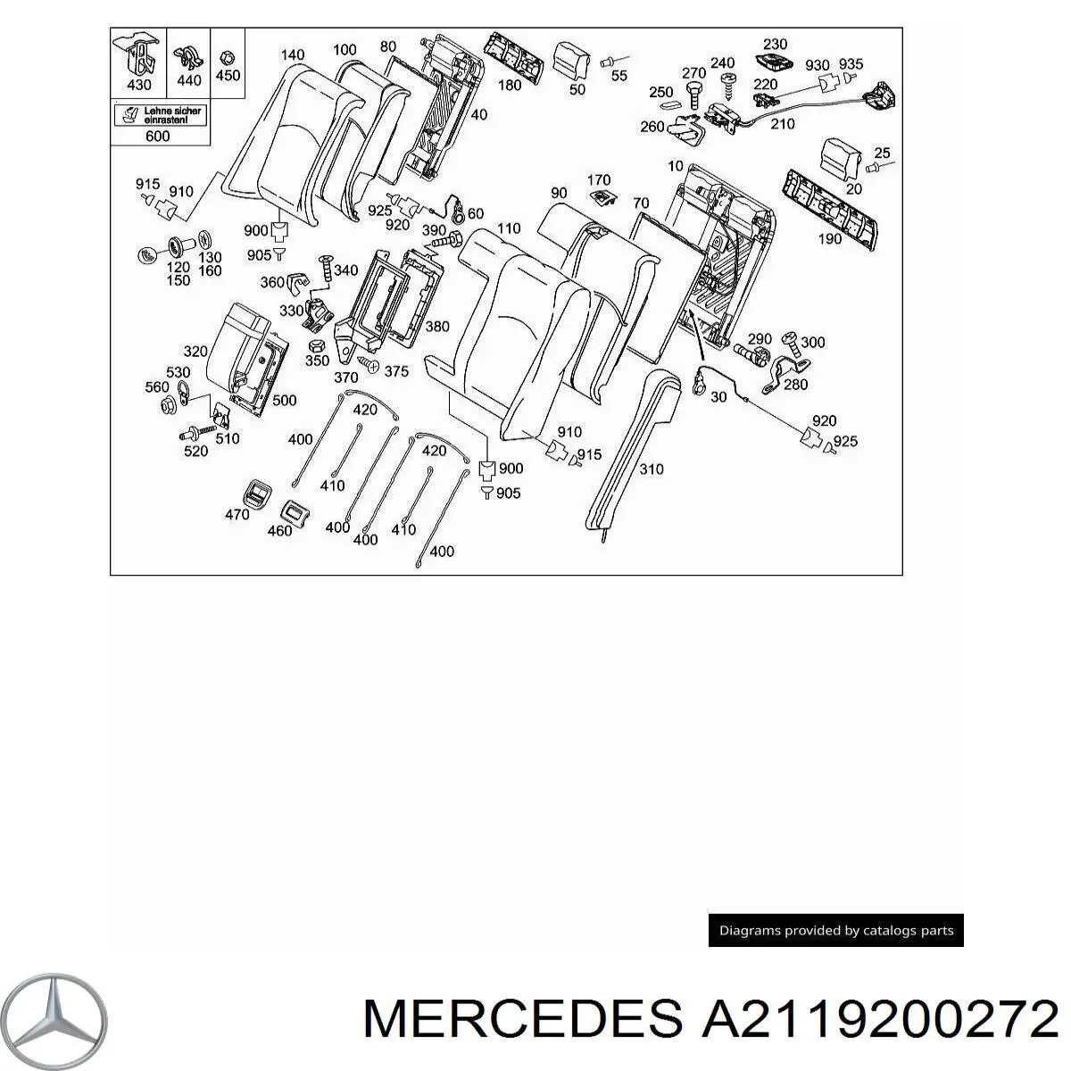 A2119200272 Mercedes 
