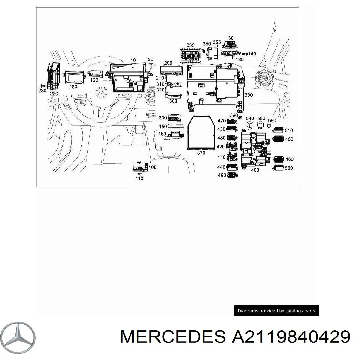 Купити A2119840429 Mercedes 