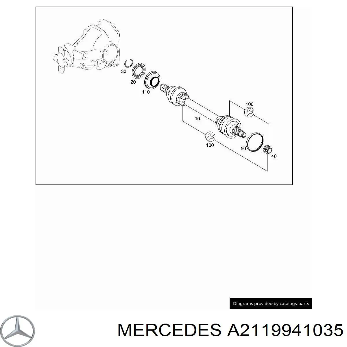  Mercedes A2119941035 ціна, від 4.07 USD