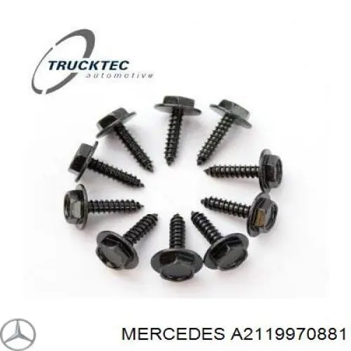 Купити A2119970881 Mercedes Пістон (кліп) кріплення накладок порогів
