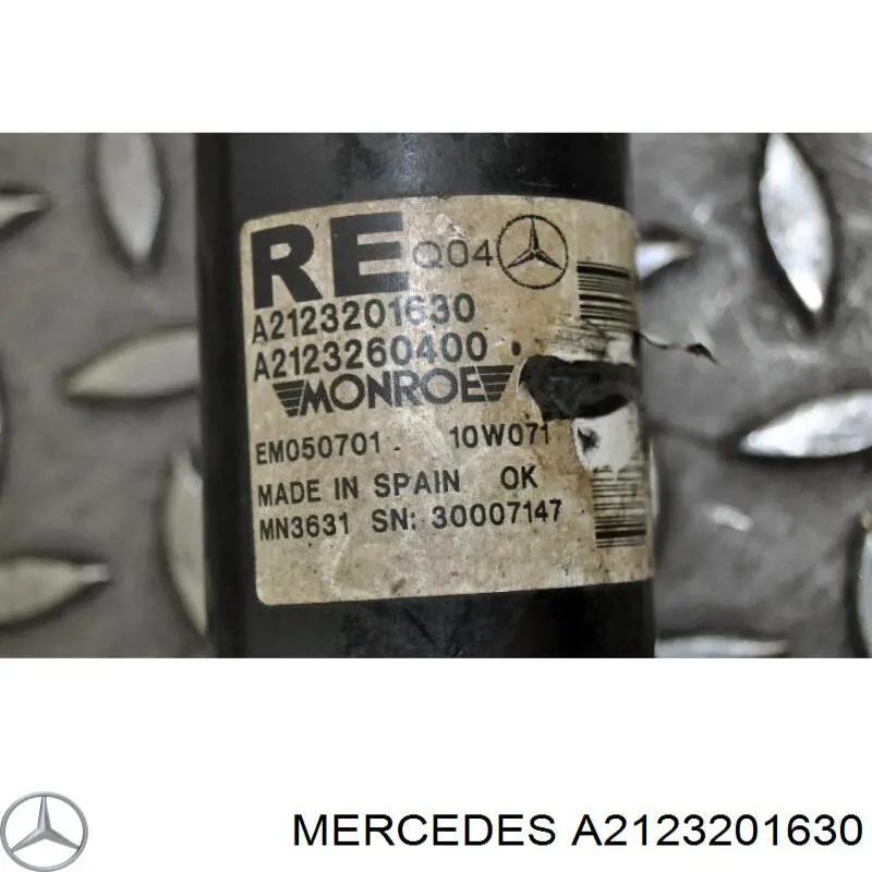 Амортизатор задній, правий на Mercedes E-Class (W212)