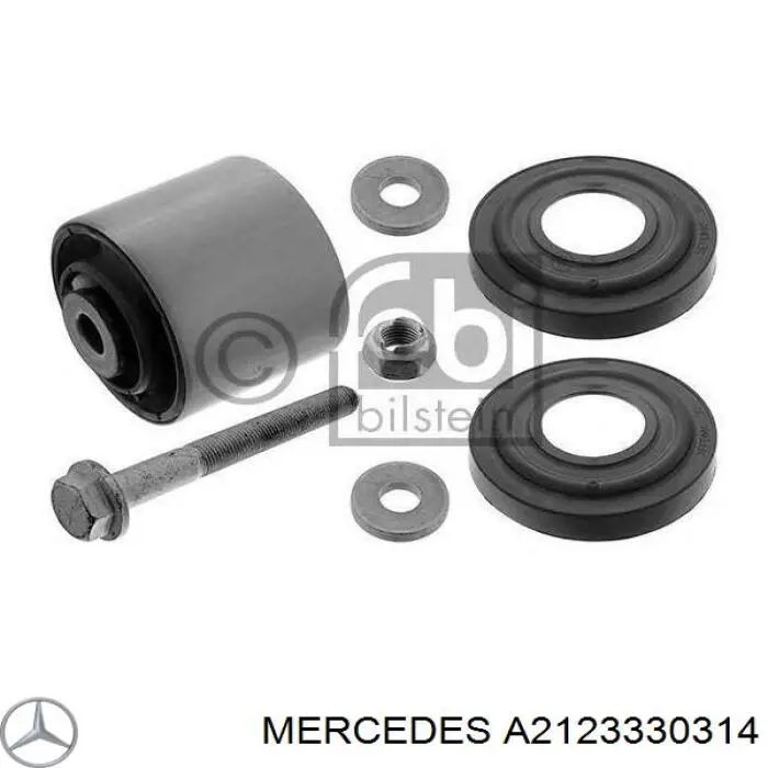 Сайлентблок переднього верхнього важеля Mercedes A2123330314 ціна, від 49.03 USD