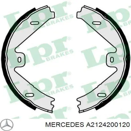 Колодки ручника / стоянкового гальма Mercedes A2124200120 ціна, від 33.68 USD