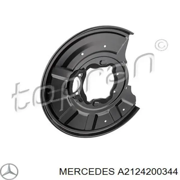 Захист гальмівного диска заднього, лівого Mercedes A2124200344 ціна, від 19.00 USD