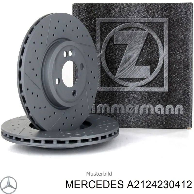 A2124230412 Mercedes диск гальмівний задній