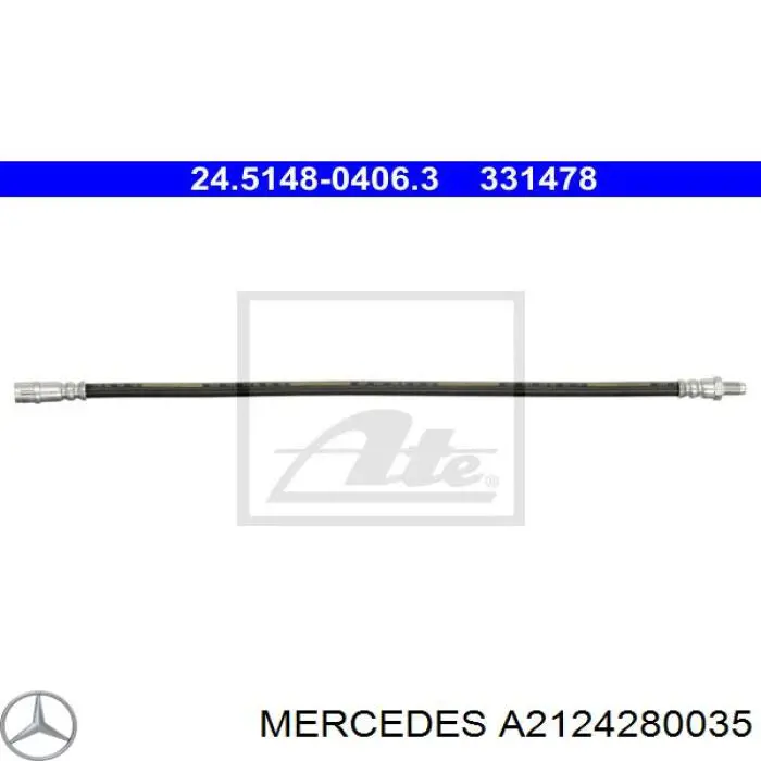 A2124280035 Mercedes шланг гальмівний передній