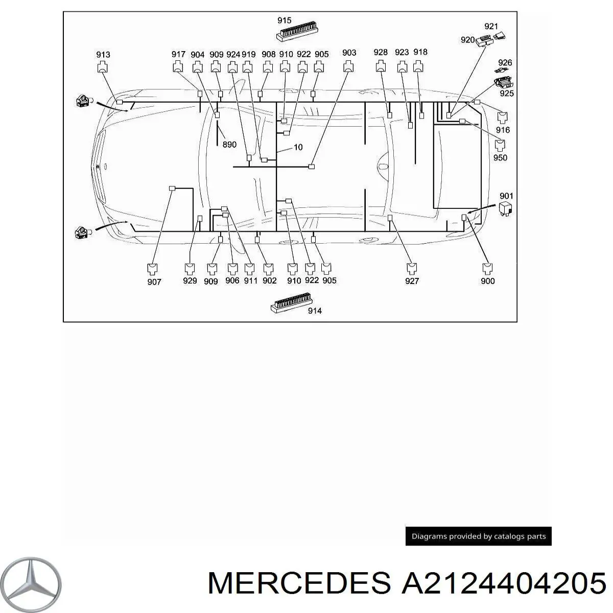  Mercedes A2124404205 ціна, від 54.47 USD