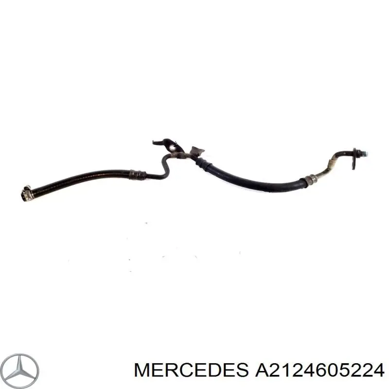 A2124605224 Mercedes Шланг ГПК, низького тиску, від рейки/механізму до радіатора