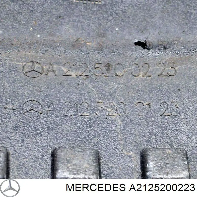 Захист картера двигуна Mercedes A2125200223