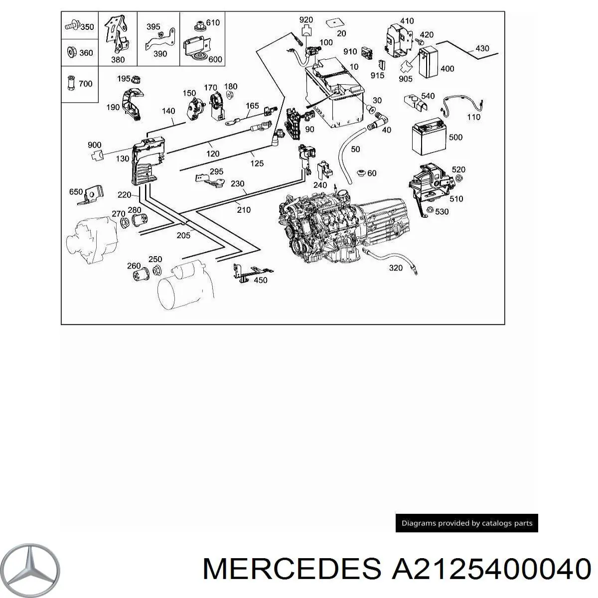  Mercedes A2125400040 ціна, від 3.80 USD