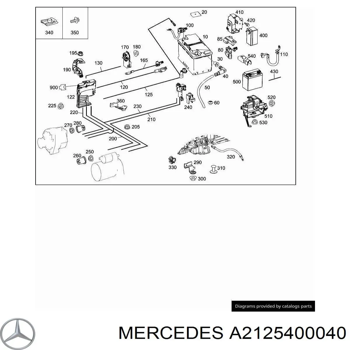 A2125400040 Mercedes 