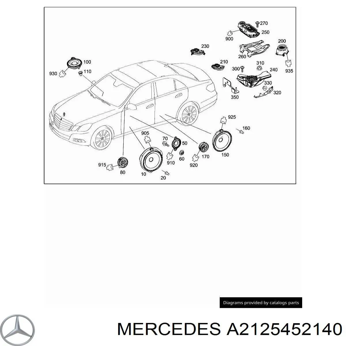  Mercedes A2125452140 ціна, від 63.35 USD