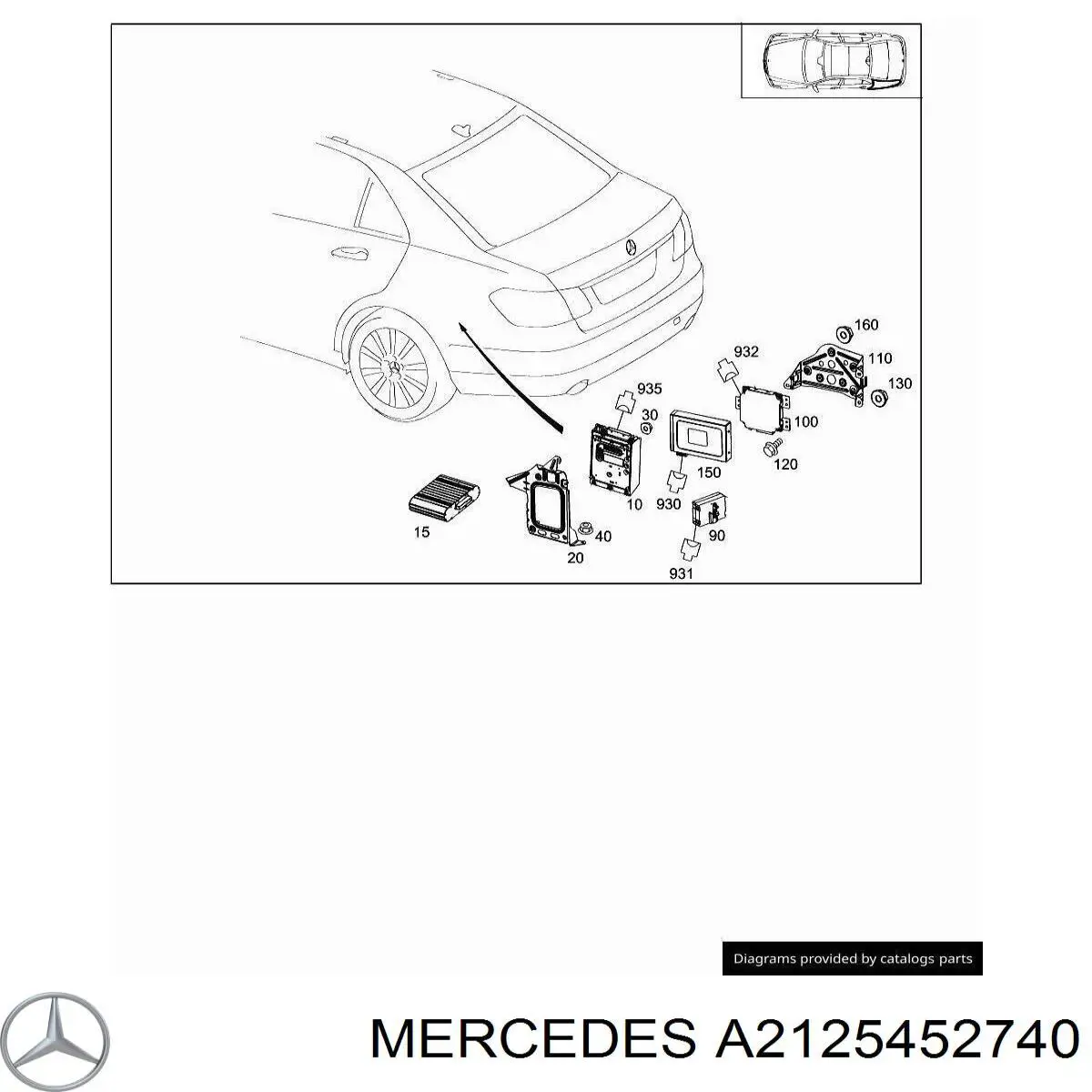 A2125452740 Mercedes 