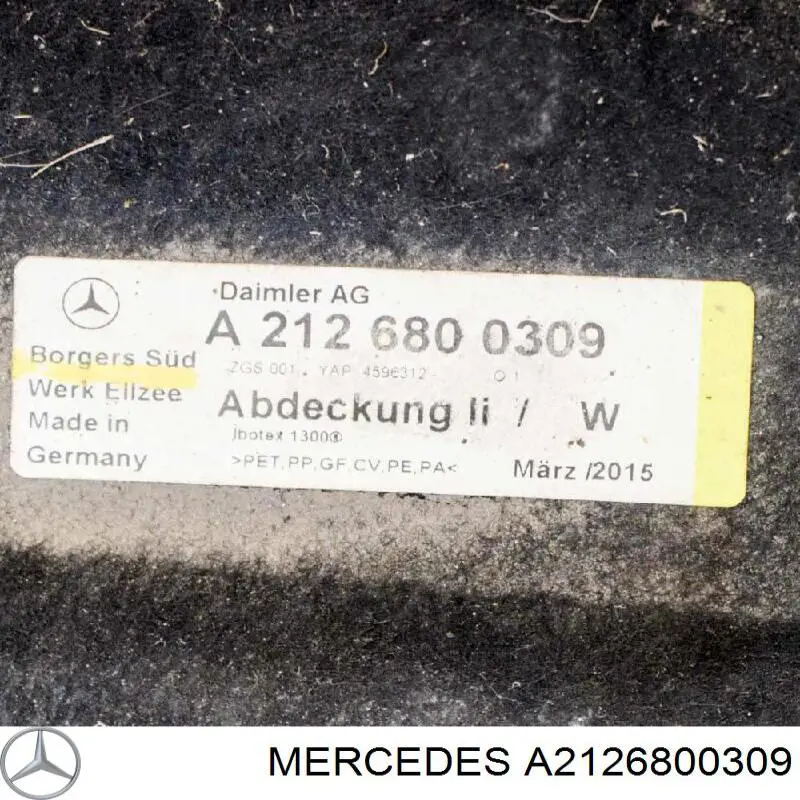  A2126800309 Mercedes