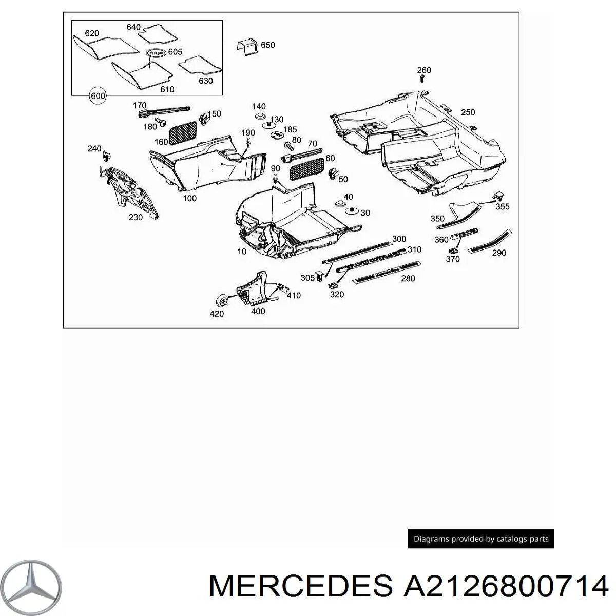  Mercedes A2126800714 ціна, від 4.97 USD