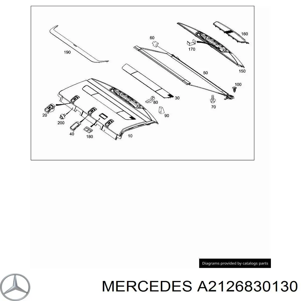 Купити A2126830130 Mercedes Ліхтар сигнальний