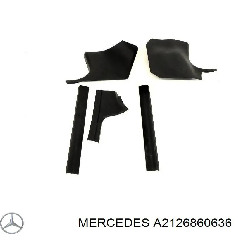 Облицювання порогу внутрішнє, заднє праве Mercedes A2126860636 ціна, від 7.33 USD